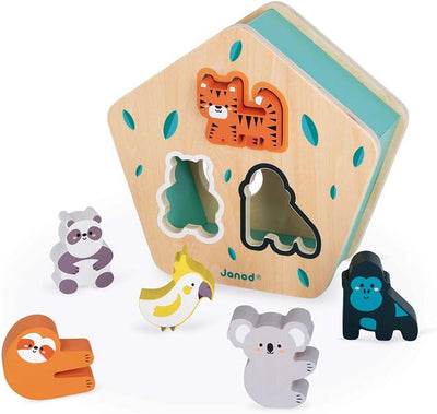 Wooden Shapes Sorter - Animals by Janod