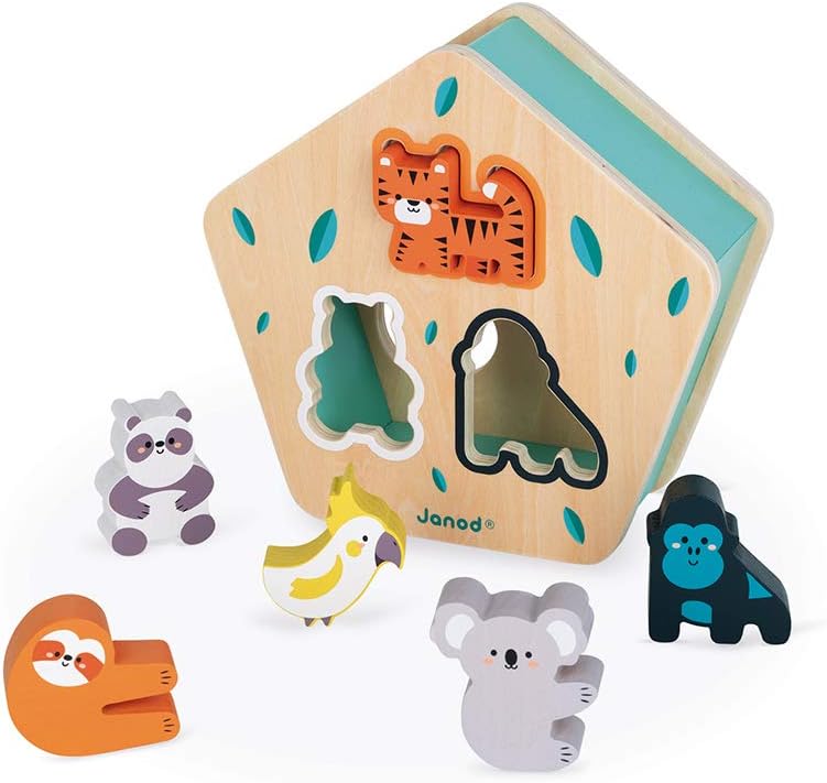 Wooden Shapes Sorter - Animals by Janod