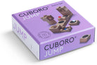 Cuboro Jump puzzle box with purple and white design