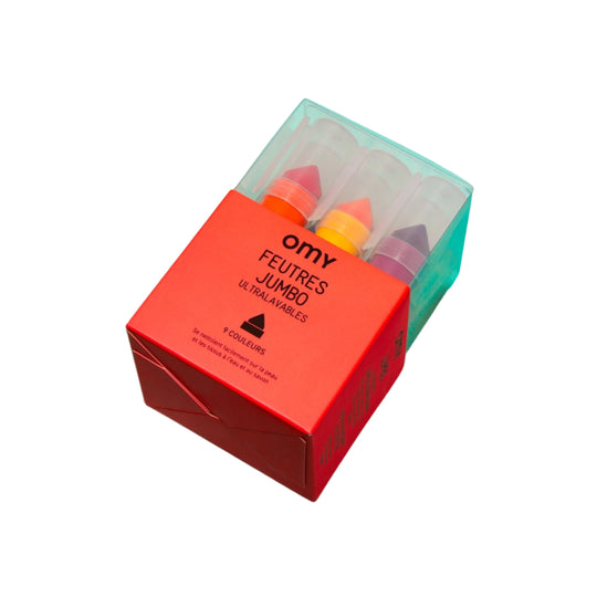 Jumbo Markers - Set of 9 by OMY