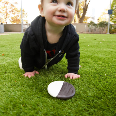 Bubbie's Black & White Cookie Teether by PiccoliNY
