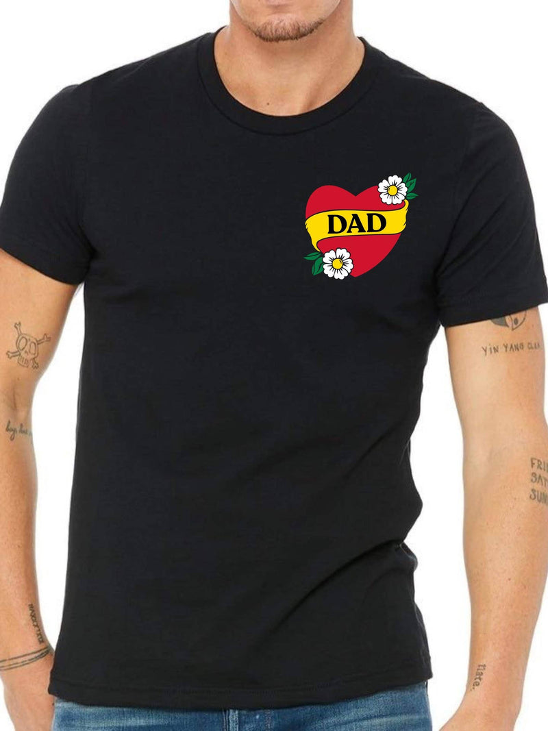 Dad Heart Tee - Black by Savage Seeds