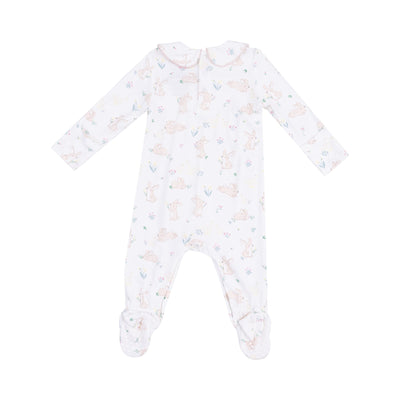 Smocked Peter Pan Footie - Bunny and Duck by Angel Dear