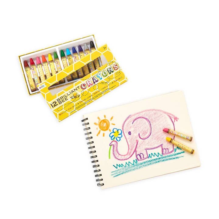 Brilliant Bee Crayons - Set of 12 by OOLY