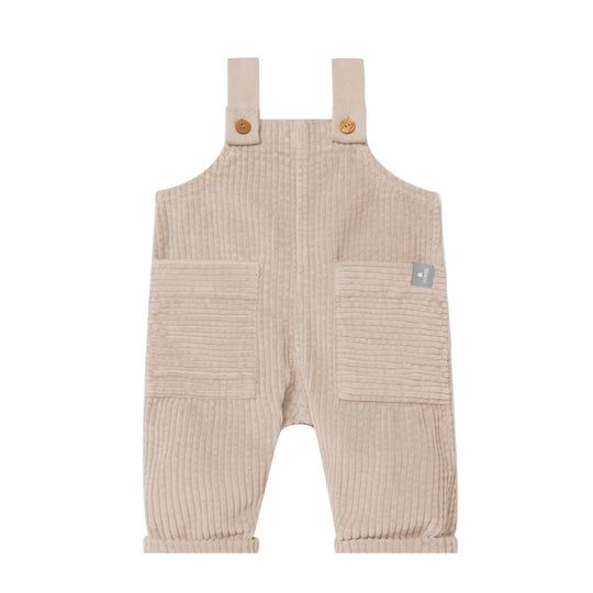 Organic Ribbed Velvet Dungarees - Pink by Snug