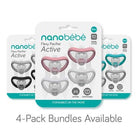 nanobébe pacifier packages on a white background