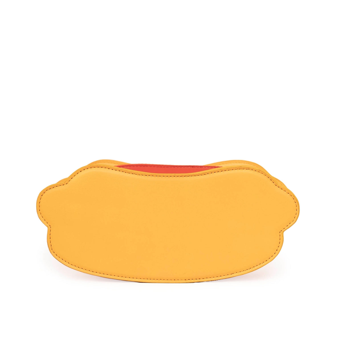 Yellow dog muzzle on a white background