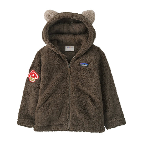 Baby Furry Friends Hoody - Amanita Rita Patch:Marlow Brown by Patagonia