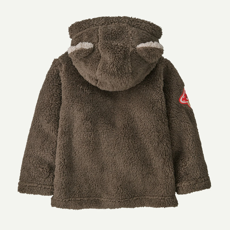 Baby Furry Friends Hoody - Amanita Rita Patch:Marlow Brown by Patagonia