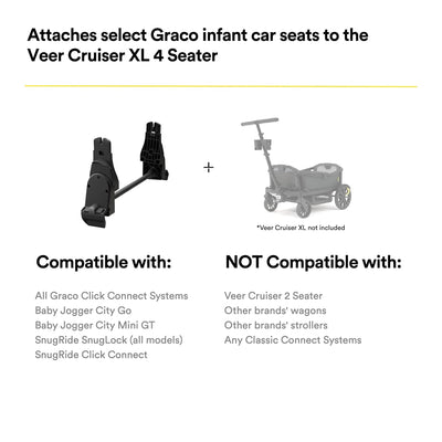 Cruiser XL Car Seat Adapter for UPPAbaby by Veer