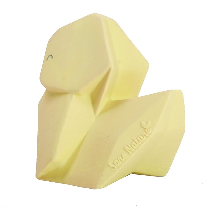 Origami Duck Rubber Toy - Yellow by SARO