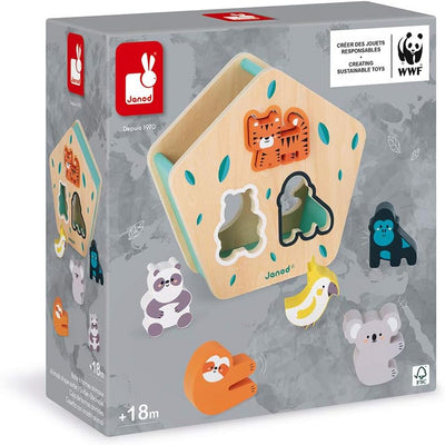 Wooden Shapes Sorter - Animals by Janod