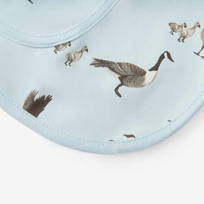 Long Sleeve Pocket Bib (6-24M) - Goose by Milkbarn