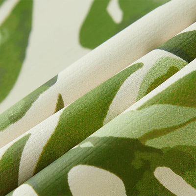 Long Sleeve Pocket Bib (6-24M) - Island Leaf by Milkbarn