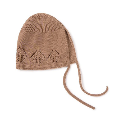 Knit Openwork Bonnet - Bloom by Li & Me