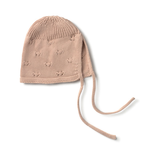 Pointelle Knit Bonnet - Candy by Li & Me