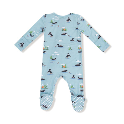 Bamboo 2 Way Zipper Footie - Loons by Angel Dear