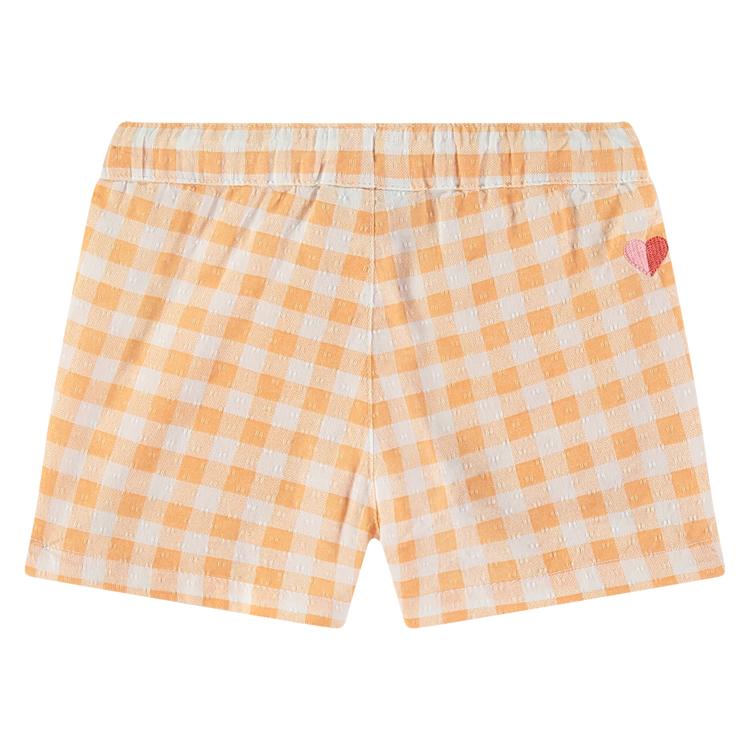 Baby Gingham Shorts - Cantaloupe by Babyface