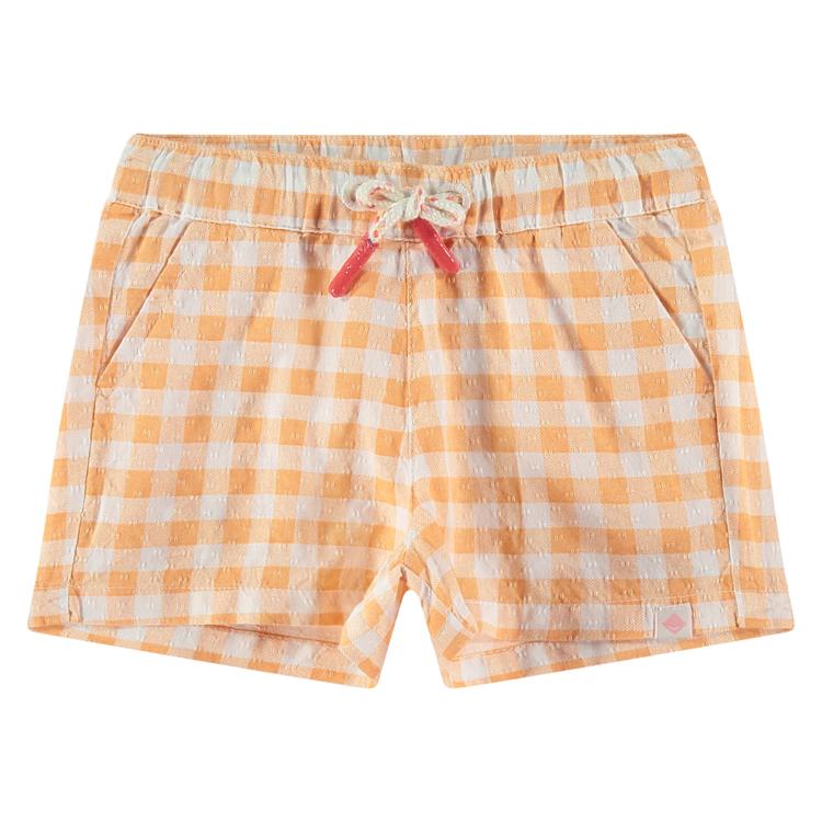 Baby Gingham Shorts - Cantaloupe by Babyface