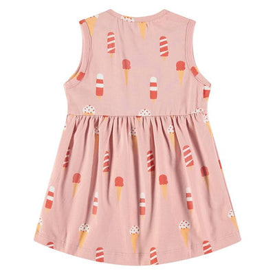 Ice Cream Cone Print Dress - Pink by Babyface - FINAL SALE