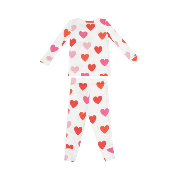 Bamboo Long Sleeve Lounge Wear Set - Big Hearts by Angel Dear