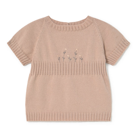 Embroidered Knit Tee Shirt - Candy by Li & Me