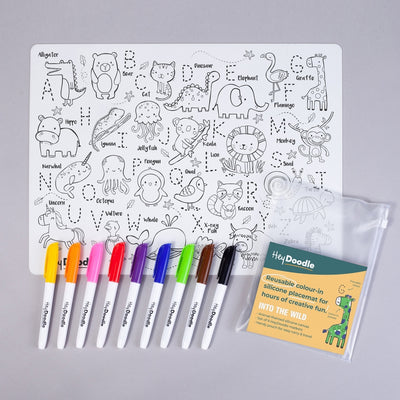 Silicone Reusable Colouring Mat by Hey Doodle