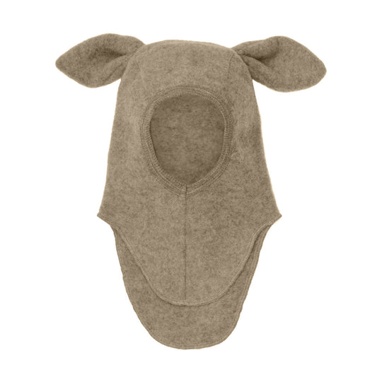 Balaclava Ears Wool Fleece - Savannah Melange by Huttelihut