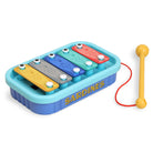 Colorful toy xylophone with 'Sardines' branding on a white background