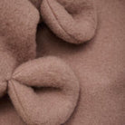 Close-up of brown fabric texture