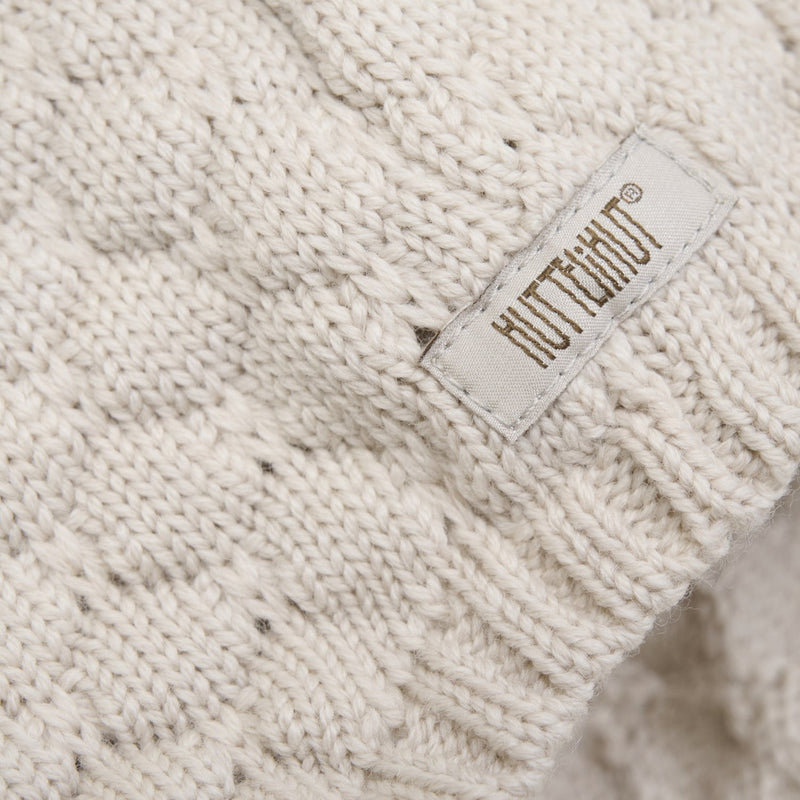 Bonnet Wool Knit Pom Pom - Sand Melange by Huttelihut