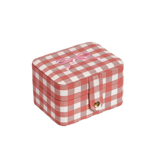 Gingham Bow Jewellery Box by Rockahula Kids