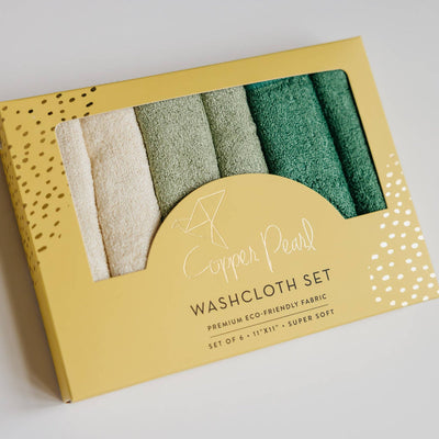 Ultra Soft 6 Pack Wash Cloths - Haven by Copper Pearl