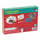 Box of a magnetic scene and doodle set with colorful illustrations on a white background