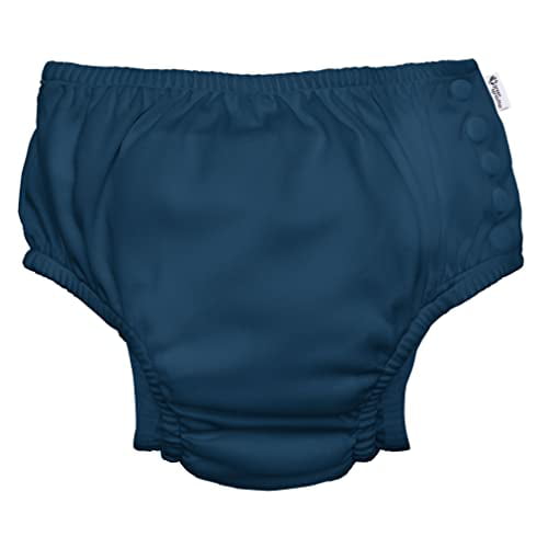 Eco Snap Swim Diaper with Gusset - Navy by Green Sprouts