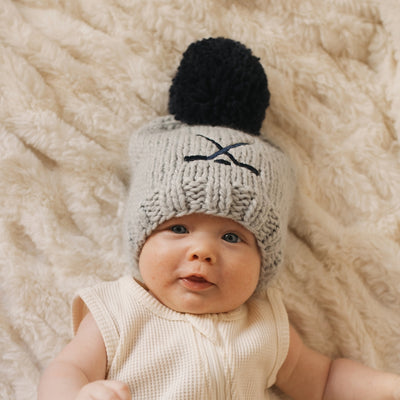 Hockey Beanie Hat - Ice Grey by Huggalugs