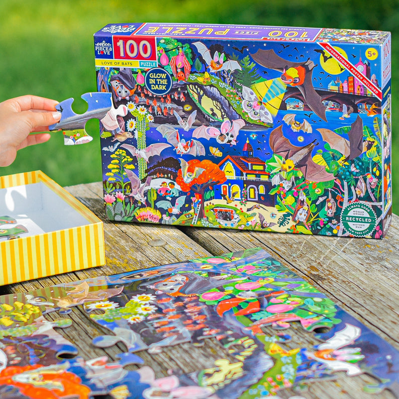 100 Piece Puzzle - Love of Bats by Eeboo