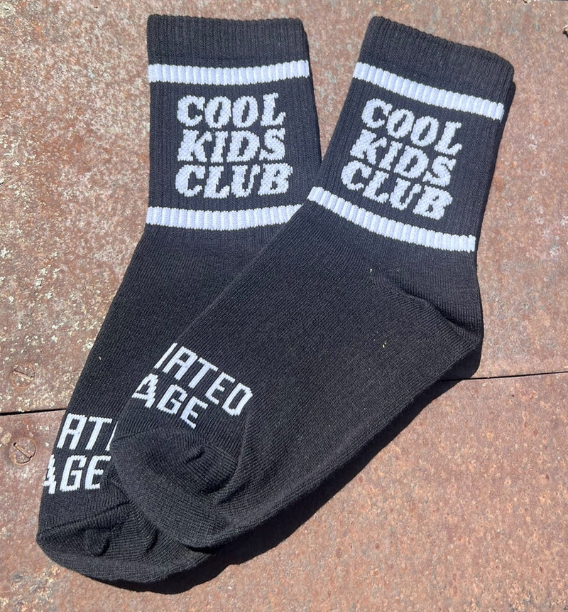 Cool Kids Club Socks - Black by Disohrted Vintage