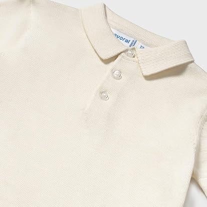 Baby Short Sleeve Polo Shirt - Yogurt by Mayoral