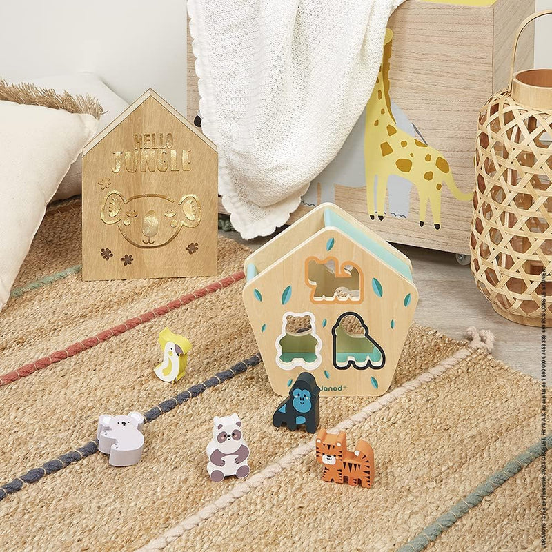 Wooden Shapes Sorter - Animals by Janod