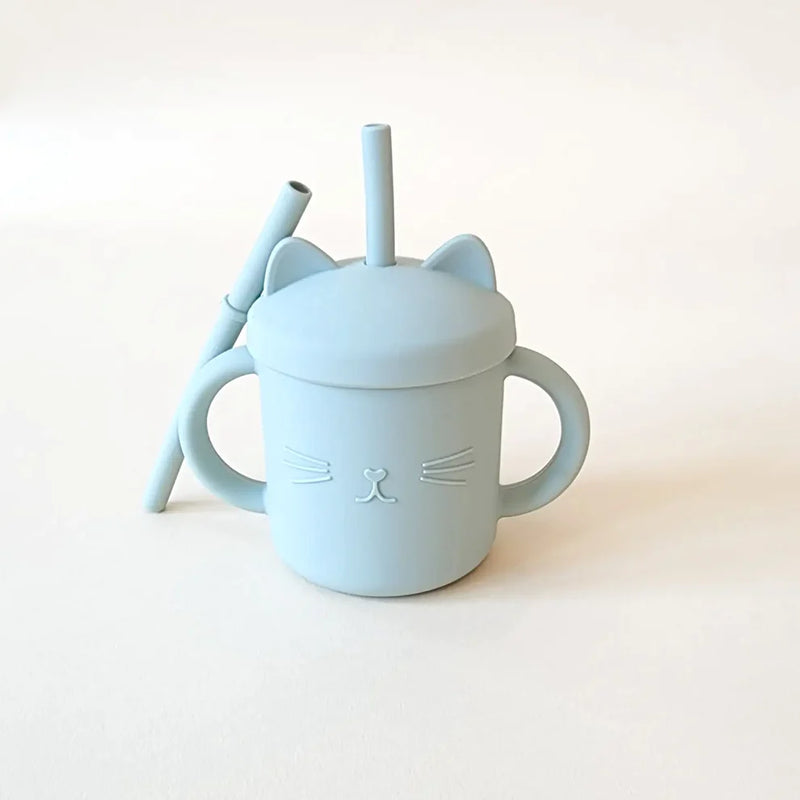 Meow Double Handle Straw Cup by Minito & Co.