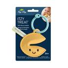 Itzy Ritzy soft silicone teether with packaging on a white background