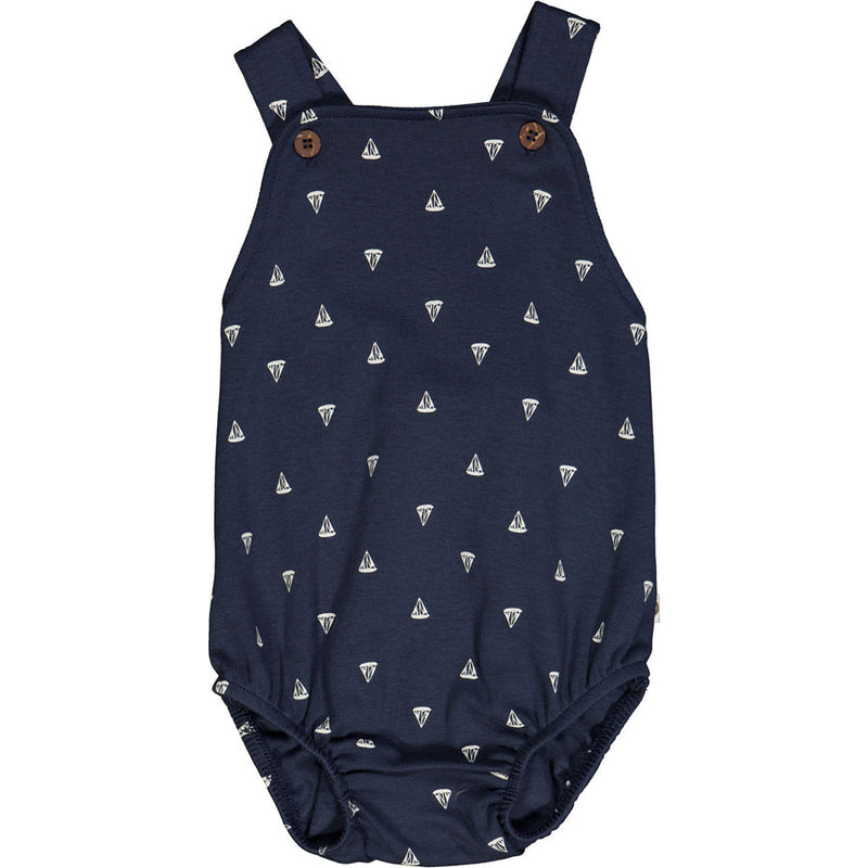 Sailboat Bubble Romper - Night Blue by Musli