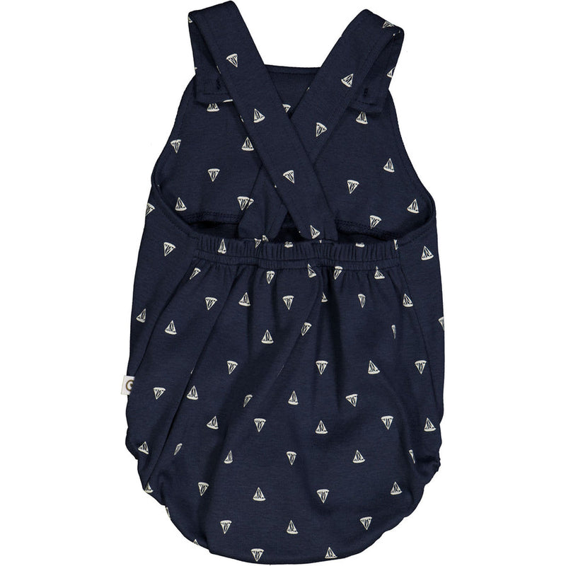 Sailboat Bubble Romper - Night Blue by Musli