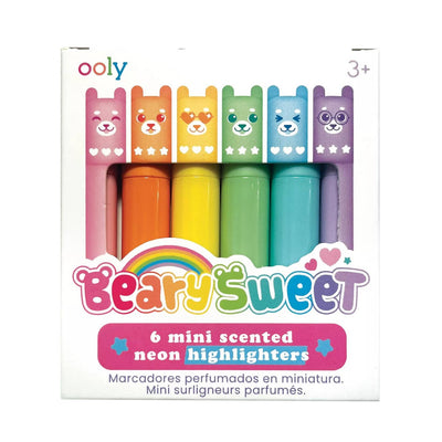Beary Sweet Mini Scented Neon Highlighters by OOLY