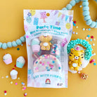 Play dough set with packaging labeled 'Party Time' on a yellow background with confetti.