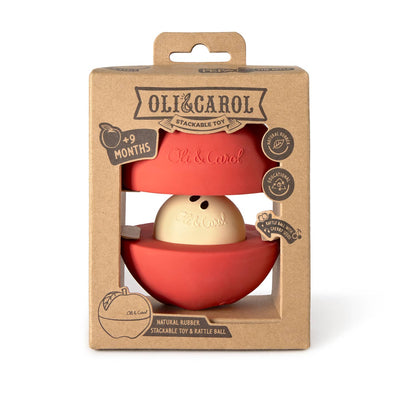 Apple Stacking Toy & Rattle Ball by Oli & Carol