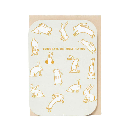 Multiplying Baby Rabbits Card by Egg Press