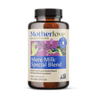 Bottle of Motherlove More Milk Special Blend supplement on a white background