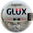 GLUX magnetic attractive super putty packaging with text and warning label.